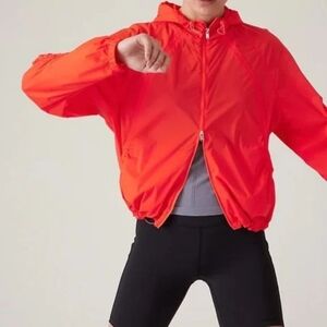 Athleta Women's Expedition Hike Shell Jacket Vermillion Sz XS NWT